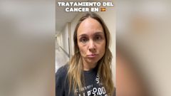 Nuria Calvo, siendo atendida en un hospital espaol.