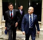 Besteiro y Baltar se reunieron en el Parador de Monforte.