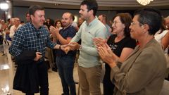 Valent�n Gonz�lez Formoso, en el acto en el que se le proclam� candidato a la presidencia de la Diputaci�n de A Coru�a por el PSdeG