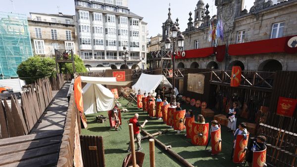 El fuerte de Cohors III Lvcensivm hace días que tiene actividad con visitas escolares