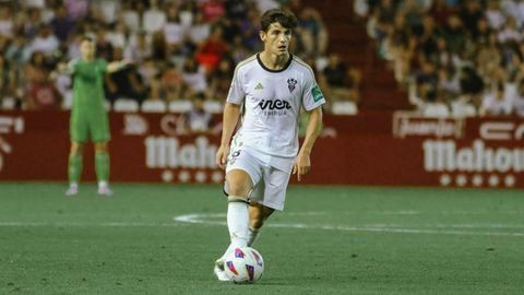 Riki Rodr&iacute;guez, durante un partido con el Albacete