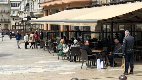 Terraza de Los Soportales en la Praza Maior de Lugo