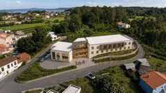 Recreaci�n de la futura residencia sobre la parcela cedida por el Concello de Boiro en la zona de O Salti�o.