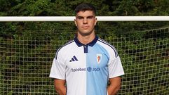Rub�n Vilela, en el �ltimo entrenamiento del Compos.
