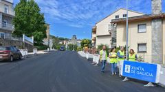 Manuel Pardo supervis� este martes las obras en la calle Bispo Lourenzo.