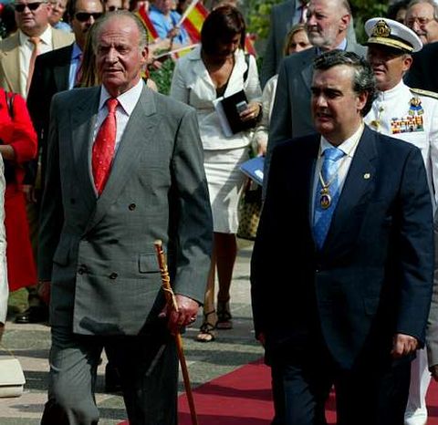Juncal, con el monarca en el 2006. 