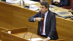 Carlos Mazn, en la sesin de control del Parlamento valenciano
