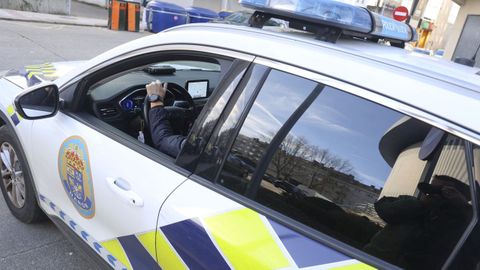 Un vehículo de la Policía Local de Narón, en una fotografía de archivo