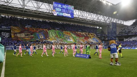 Partido entre Real Oviedo y Eibar por el playoff en el Tartiere