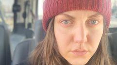 Victoria durante su viaje de huida desde Kiev a A Coru�a