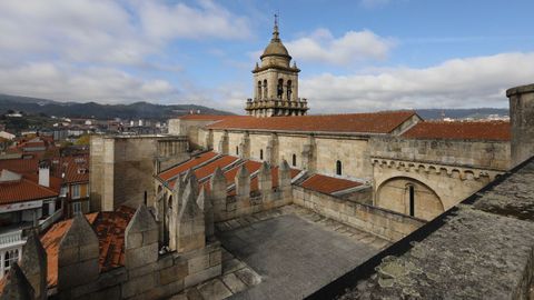 Detalle de las almenas construidas en algunas de las terrazas como elemento de defensa