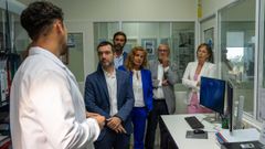 Bustinduy, en el centro de investigaci�n del campus vigu�s este lunes
