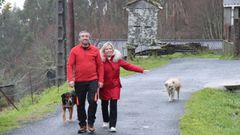 Vicente Bri&oacute;n y Nieves Romero, residentes en la aldea de A Figueira, en Boiro