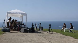 Despliegue de�La�Voz�de Galicia para ofrecer en directo el eclipse solar desde el Monte de San Pedro en A Coru�a<br />�<br />�<br />�<br />