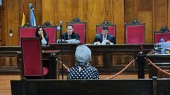 La acusada, este martes en la Audiencia Provincial de Ourense