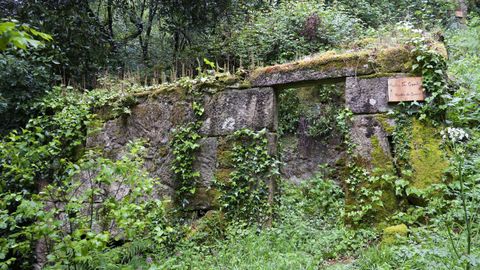 Molino de agua perteneciente a la comunidad de montes.