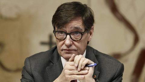 El presidente de la Generalitat, Salvador Illa. 