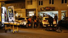 Choque entre un coche y una moto en Covas con un herido