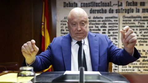 El fundador de Forestalia, Fernando Samper, en el Senado.