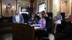 El grupo popular en el pleno del Concello de Ourense