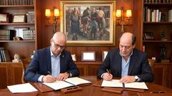 Xos� Mar�a Ar�n, de Vieiro, con Luciano Calvo