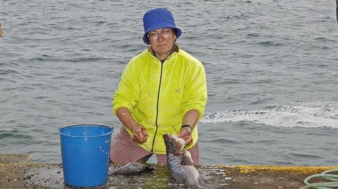 Victoria L�pez Otero, una de las �ltimas isle�as de Ons