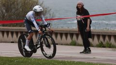 Tom�s Pombo, ayer en O Gran Cami�o.