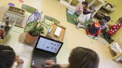 Alumnos na escola de Sedes, que pertence ao CRA de Nar�n