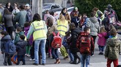 Fotograf�a de archivo de la entrada del colegio Xo�n de Requeixo, en Chantada