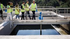 Alfonso Rueda visit� las instalaciones de la nueva estaci�n de agua potable de Padr�n