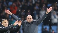 Claudio GIr�ldez, durante el partido entre el Celta y el Lille en Bala�dos.