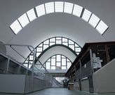 La b�veda del mercado de San Agust�n y, al fondo, la zona en la que estaban las obras. 