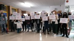 Protesta en el IES de Poio por una vacante de Xeograf�a e Historia