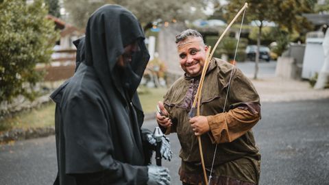 Algunos invitados caracterizados