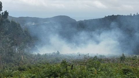 Incendio en As Carrexas, O Vicedo