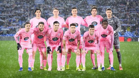 Formaci�n inicial del Celta en el duelo disputado este domingo frente a la Real Sociedad en Anoeta.