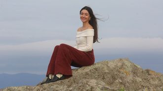 Marta Costa, durante una de sus escapadas a Galicia.