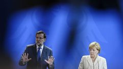 Rajoy y Merkel en Berl�n