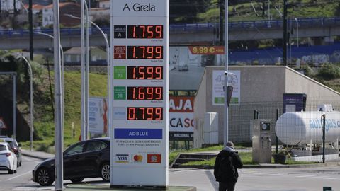 La guerra de Ir�n hizo que el precio del petr�leo subiera r�pidamente, y se reflej� ya en las gasolineras gallegas.