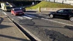 Una muestra de baches