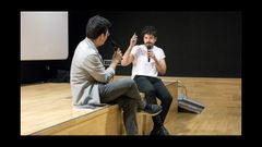 El realizador burelense Adri�n Canoura, de frente