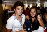 Davila y Vilas en el homenaje que el a�o pasado le tributaron en el club ribeirense.