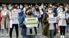 �LBUM: Las enfermeras de Lugo se manifiestan contra la precariedad laboral