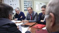 Javier P�rez, en una fotograf�a durante una reuni�n en Lugo en el 2020, cuando era responsable institucional de Renfe en Galicia