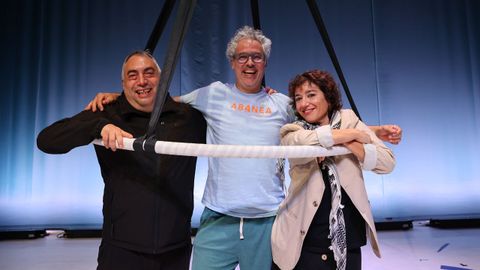 Jose Expsito, Pablo Reboleiro e Belem Brandido, tres dos socios de Pistacatro