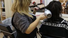 Imagen de archivo de una peluquera