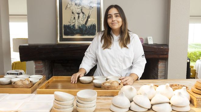 Eva Fares, fotografiada esta semana en el restaurante As Garzas 