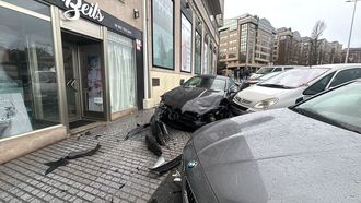 Aparatoso accidente en el paseo de Ronda