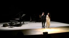 MARCOS MEZQUIDA Y SILVIA P�REZ CRUZ AL FINAL DEL CONCIERTO 