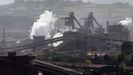Vista de las instalaciones de la sider�rgica ArcelorMittal en Veri�a (Gij�n)
